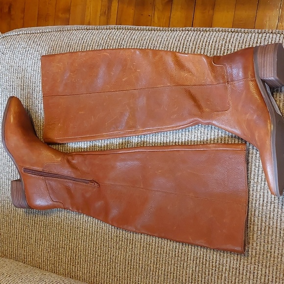 Nwt Lucky Brand Leather Boots - Picture 1 of 8
